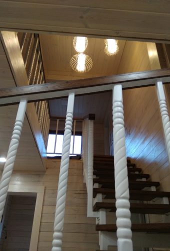 Ограждение лестницы из металла