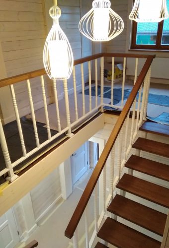 Ограждение лестницы из металла